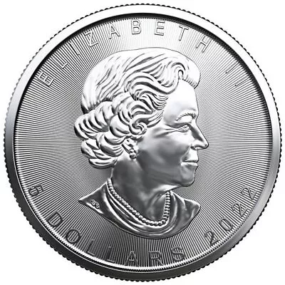 2022 1 Oz Canadian Silver Maple Leaf $5 Coin .9999 Fine Silver BU - BS • $26.98