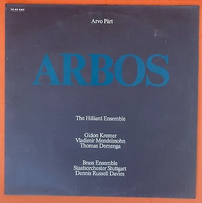 Arvo Pärt The Hilliard Ensemble - Arbos - Germany LP 1987 ECM 1325 • £9.99