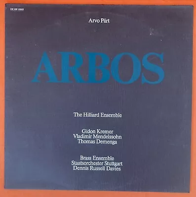 Arvo Pärt The Hilliard Ensemble - Arbos - Germany LP 1987 ECM 1325 • £9.99