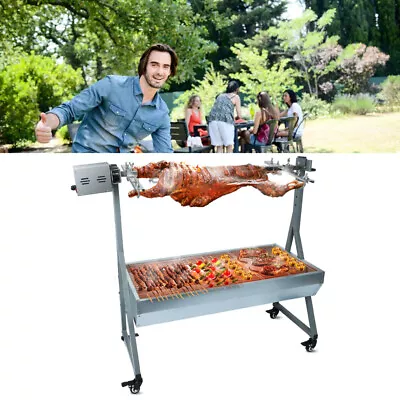 Pig Lamb Roast BBQ Spit Roaster Rotisserie Portable Picnic Outdoor Cooker Grill • $224.99