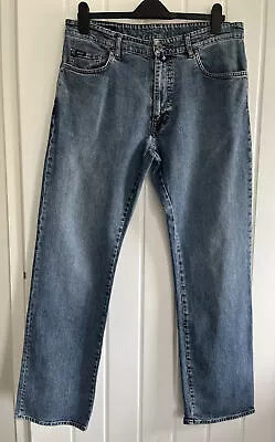 Gant Jason Men’s Soft Mid Wash Blue Straight Leg Jeans Size 36W/32L • £6.95