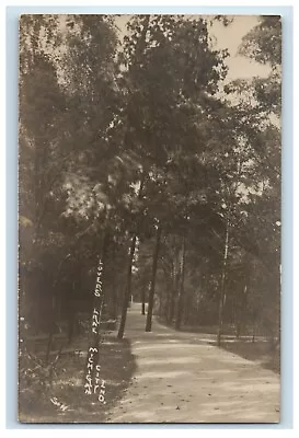 View Of Lovers Lake Michigan City Indiana IN RPPC Photo Vintage Postcard • $14.98