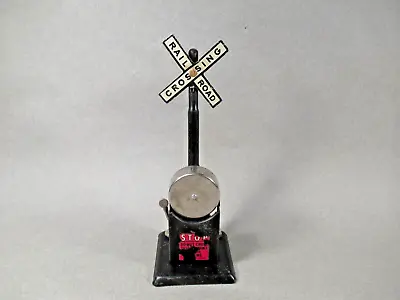 Vintage Marx O Scale All Metal Crossing Signal Bell Ringer Works Good • $15