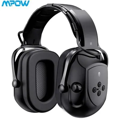 Mpow 29dB Headsets Bluetooth Headphones Ear Defenders Hearing Protector Earmuffs • £32.99