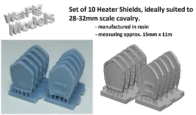 Shields X10 Plain Heater Cavalry Knights 28mm - 32mm Scale Fantasy Oldhammer • £2.95