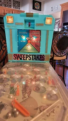 1965 Marx Pinball Machine Derby Horse Race Sweepstakes Floor Model Game Works! • $299.95