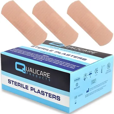 7.2cm X 2.5cm FABRIC PLASTERS X 100 First Aid Wound Dressing Flexible Breathable • £5.48