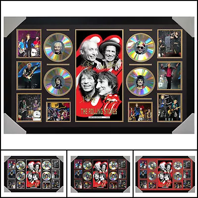 The Rolling Stones 4CD Signed Framed Memorabilia LTD Large - Multiple Variations • $211.20