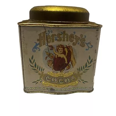Vintage Hershey’s Cocoa Tin Victorian Cherub Child Hot Chocolate  • $10.50