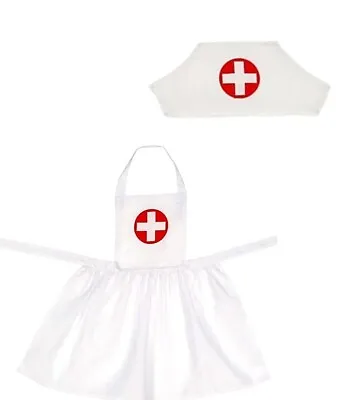 £11.95 • Buy Children Girls Doctor's Helper Nurse Apron & Nurse Hat Theme Party Carnival