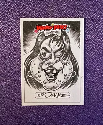 2023 WACKY PACKAGES FLASHBACKS 1973 Jeff Dionise SKETCH CARD Cover Ghoul TOPPS • $45