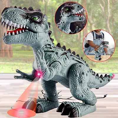 Kids Dinosaur Toys T-Rex Toy Electric Walking Dinosaur Toy Roaring Dinosaur Gift • £9.99