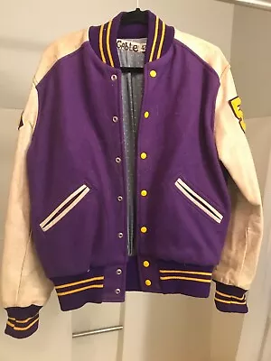 VTG-50s Coffeyville Ks Golden Tornado Varsity Letterman Jacket BlackJack League • $249.99