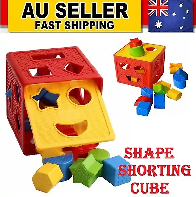 Plastic Baby Blocks Shape Sorter Toys Intelligence Learning Box Preschool Kids  • $23.49