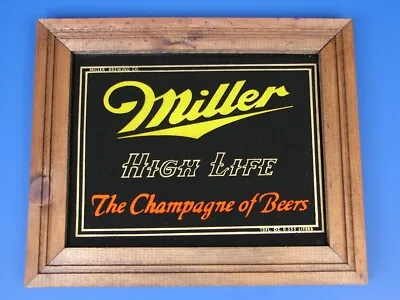 UNUSED Miller High Life Champagne Of Beers 1980 Carnival Prize Mirror 12  X 10  • $54.99