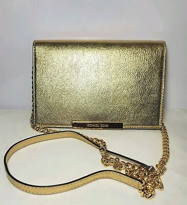 Michael Kors  Gold Crossbody With Gold Chain And Strap Medium Size.  • $45