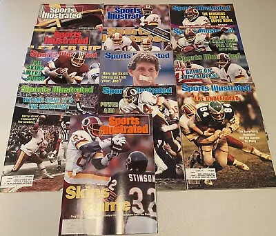 Vintage Redskins Sports Illustrated Magazine Lot Of 13 - NFL Football Super Bowl • $29.99