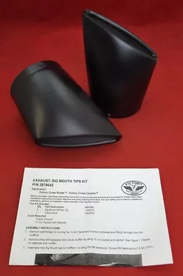 Victory Black Big Mouth Exhaust Tips  2878042-266 NIB • $135