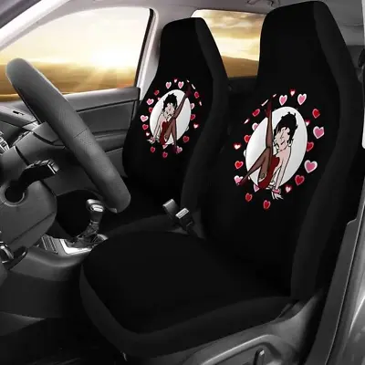 $54.99 • Buy Betty Boop Hearts Car Seat Covers (set Of 2)