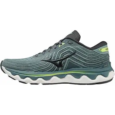 Mizuno Mens Wave Horizon 6 Lace Up Low Top Running Shoes Trainers - Blue • $83.49