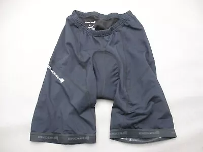 ENDURA Size L Mens Black Stretch Inner Pad Elastic Waist Cycling Shorts 220 • $13.50