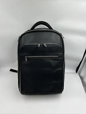 Samsonite Classic Leather Backpack Black • $109