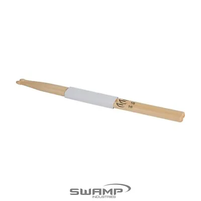 $7.99 • Buy SWAMP 5B Maple Drum Sticks With Wooden Tip - Single Pair