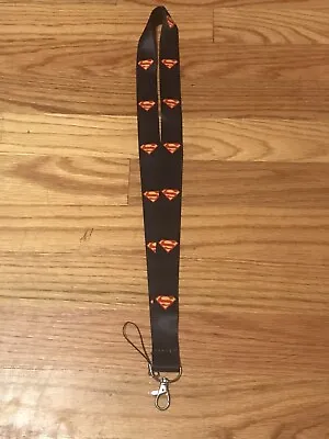 Black And Red  SUPERMAN Lanyard • $7.99