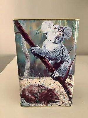 Vintage Butterfingers Shortbread Biscuit Tin “Australian Wildlife” 1997 • $9.95