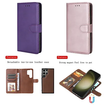 Phone Cover For Samsung J4 J6 J8 J7 J5 J310 Retro 2-in-1 PU Leather Wallet Case • $15.39