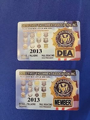 2013 DEA Detectives Endowment Assoc. Card NYPD New York City Police Vintage Lot • $14.99