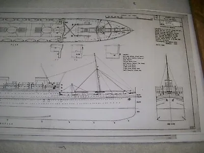  RMS BRITANNIC    Boat Model Boat Plans • $18.53
