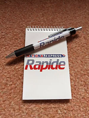 National Express Coach Ball Point Pen & Notepad New • £4.50