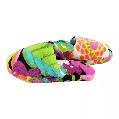 Vera Bradley Womens Fleece Cozy Life Slippers Va Va Voom Medium 7/8 • $23.94