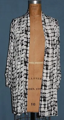 SALE New Vince Camuto Woman Cardigan-White/Black/Grey Spandex Size 2X $79.00 • $16