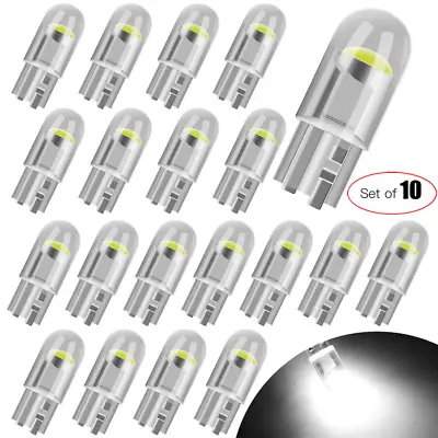 10x T10 501 Led Car Side Light White Bulbs Error Free Canbus Xenon W5w Lamp • £2.98
