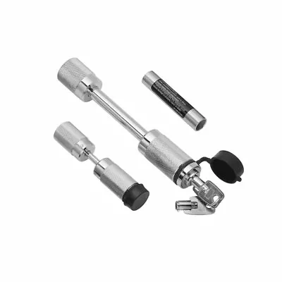 $44.58 • Buy Dual Trailer Hitch Lock Set Receiver And Coupler Locks W/ Matching Keys Security