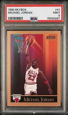 1990 Skybox  Michael Jordan # 41 Psa 9 Mint Bulls Hof Golf On Reverse • $5.50