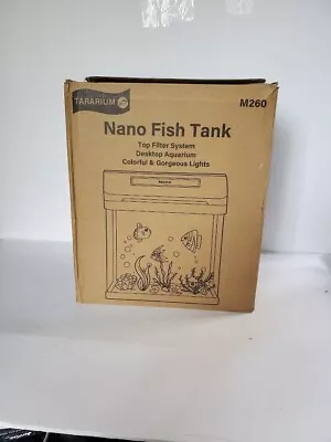 Nano Tank Pico Aquarium Saltwater Freshwater Built In Filter & Led Lightall Inc • £28.95