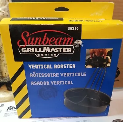 Sunbeam GrillMaster CHICKEN Vertical Roaster NonStick Grill Can 30210 Master NOS • $15.99