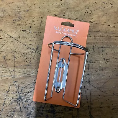 Velo Orange Retro Stainless Water Bottle Cage With Tab MKII • $21.24