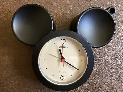 Seiko Quartz Mickey Mouse Desk Office Clock With Pen Slot. • $15.95