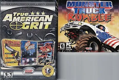 Monster Truck Rumble & Guns & Ammo & Hagland 4x4 Challenge & Hot Wired Pc New XP • $19.68