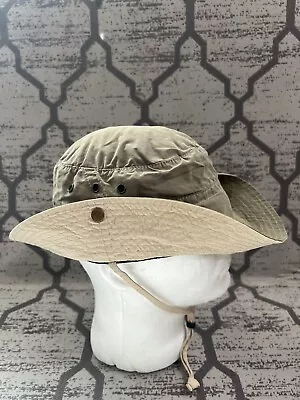 Vintage REI Co-op Vented Bucket Sun Hat Cap Fisherman Strap Hiking Size M • $8