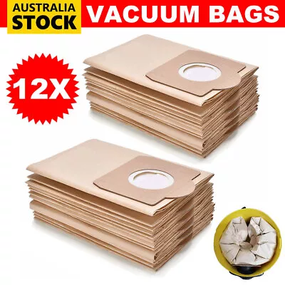 12 Replacement Dust Vacuum Bags For KARCHER WD3 WD3.5P MV3 MV3P WD3.300M A2504 • $25.85