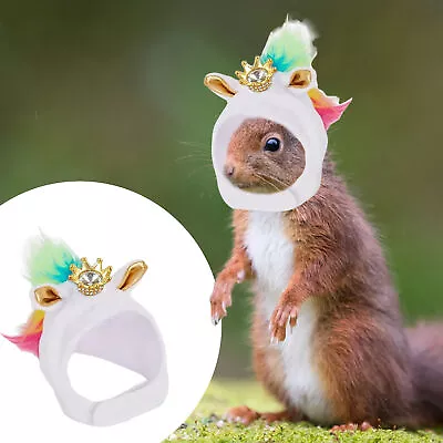 Small Pet Costume Hat Fuzzy Cold-proof Squirrel Lizard Chameleon Hedgehog • $10.60