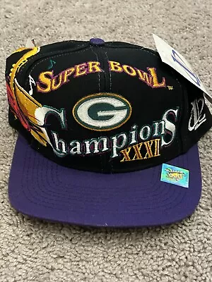 NWT Vtg Green Bay Packers Super Bowl XXXI Snapback Cap Hat • $38