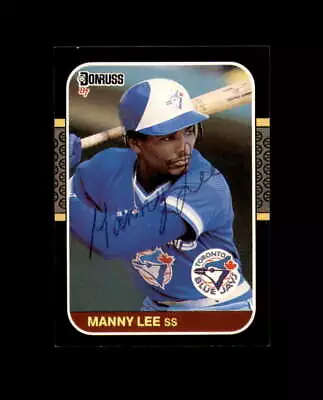 Manny Lee Hand Signed 1987 Donruss Toronto Blue Jays Autograph • $19