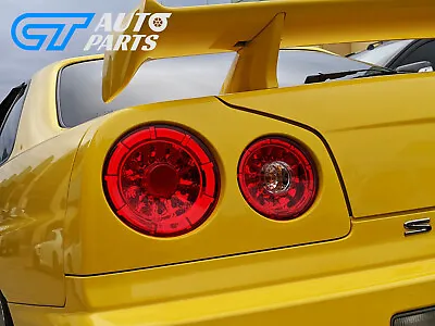 Clear Red LED Tail Lights For 99-02 Nissan Skyline R34 GTR GTT Taillights • $256.24