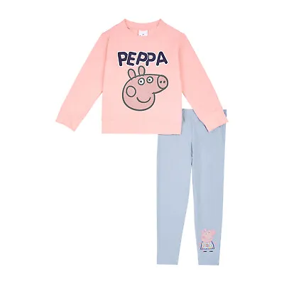 £9.95 • Buy Peppa Pig Girls Jumper & Leggings Set, Peppa Pig Clothing Set, Ages 1 To 6 Years